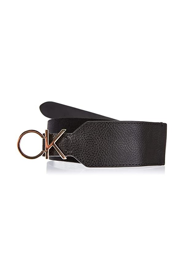 Calvin Klein RE-Lock High Waist 5CM Belt Ceinture, CK Black, 80 cm Femme