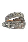 RSTJBH Ceinture diamantée à Cristal Occidental Belt-Cowgirl Cowbirt Cowboy Courroie Strass pour Femme Belt Length : 48 inch,