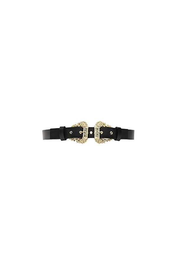 Versace Jeans Couture ceinture femme noire, Noir , 100