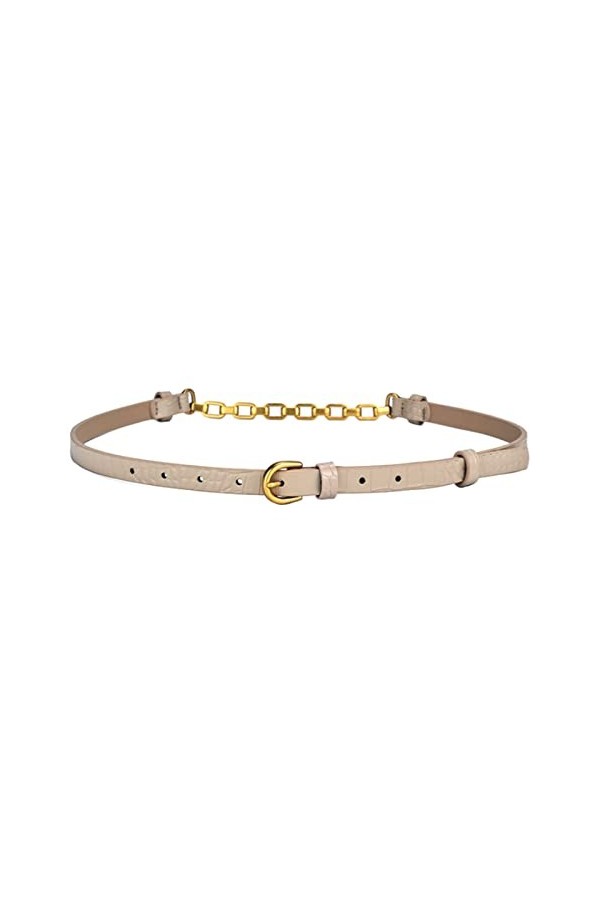 SOBOUR Tous les jours Ceintures en cuir pour femmes Ceinture micro réglable Ceinture en cuir de vachette à la mode avec boucl