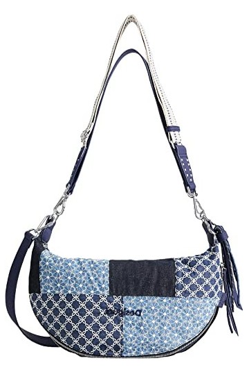 Desigual Bols_Hydra Koweït, Sac bandoulière Femme, Bleu, Taille Unique