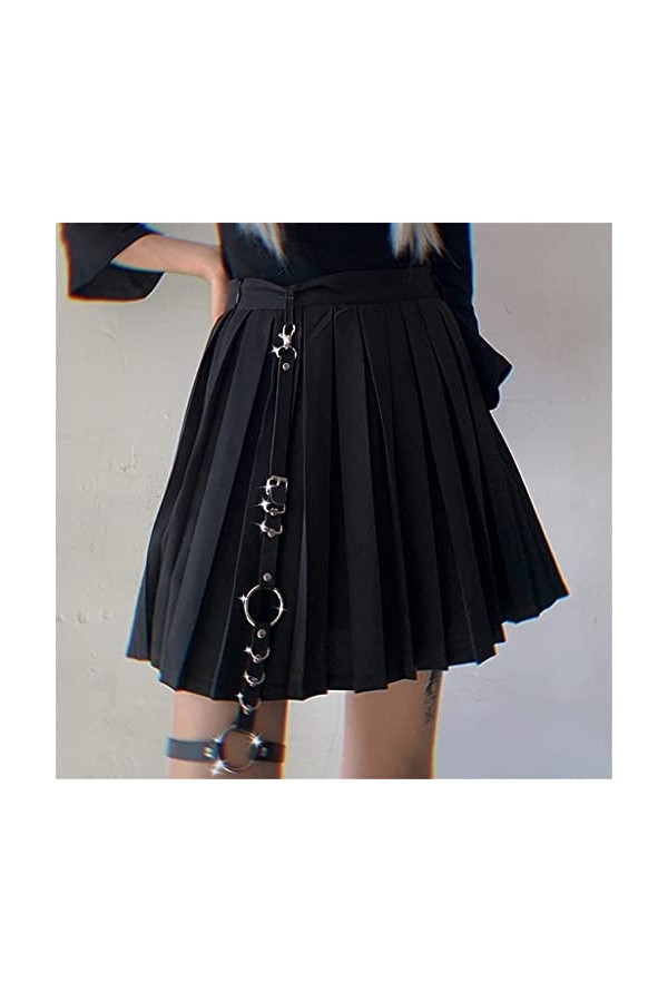 JHYS Taille de la chaîne de Mode, personnalité de la Mode Ceinture pour Femmes réglable en Cuir PU Jk Ceinture Robe chaîne du