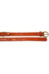 Dolce & Gabbana D&G DC0934E10F Ceinture pour femme tige droite vernis Corail 95 cm