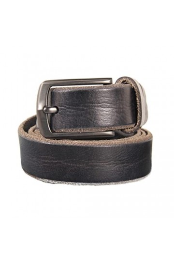 YENEVA Mesdames Rétro Alliage Boucle Ceintures Jeans Ceinture en Cuir De Vache Solide Size : 38inch/95CM, Color : Black 