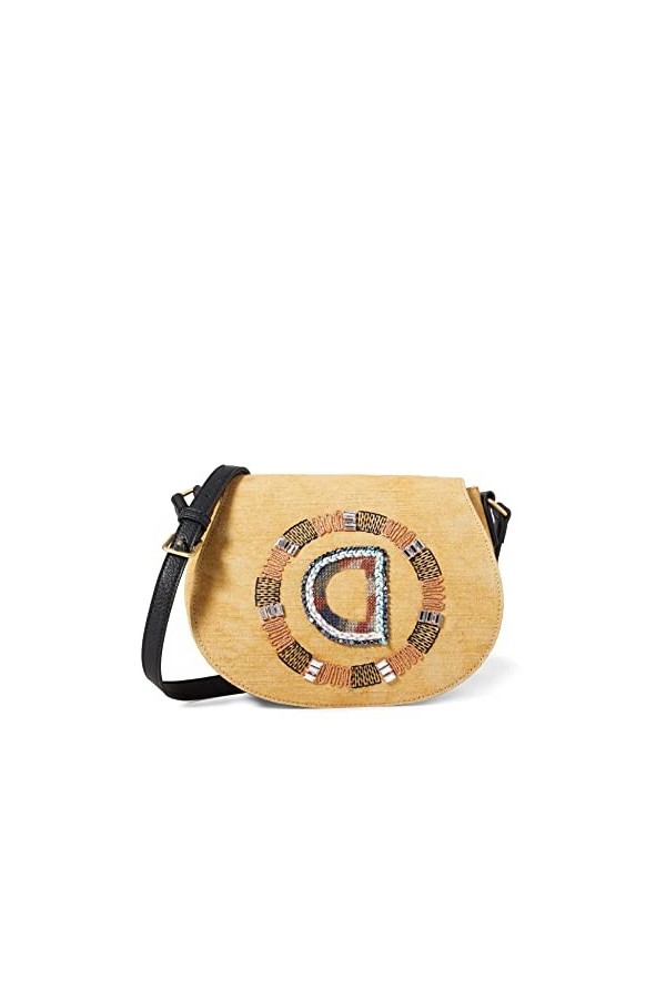 Desigual Bols_Brown Sugar Rigali Sac à bandoulière pour femme Blanc naturel