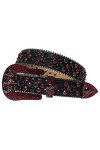 VIYASI Ceinture Femme, Ceintures de stratons de Strap en Diamant Ceinture cloutée Belt Length : 46 inch, Color : Triangle Ro