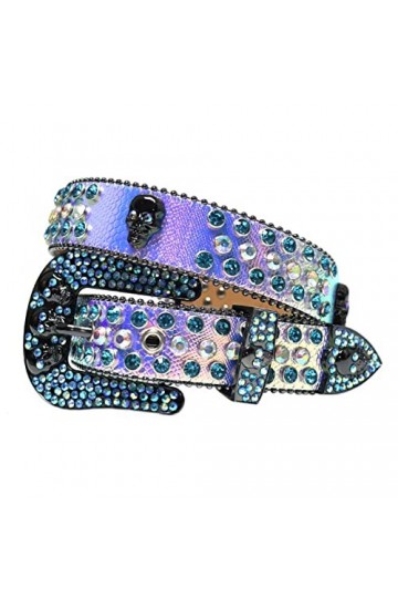 VIYASI Ceinture Femme, Ceintures de stratons de Strap en Diamant Ceinture cloutée Belt Length : 48 inch, Color : Colourful 
