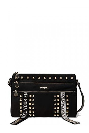 Desigual Bright Rock Durban Besaces/Sacs bandoulière Femmes Noir - Unique - Sacs Bandoulière