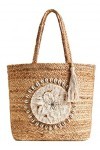 Desigual Sac Cabas Bols_Tulum, bandoulière Femme, Blanc, Taille Unique