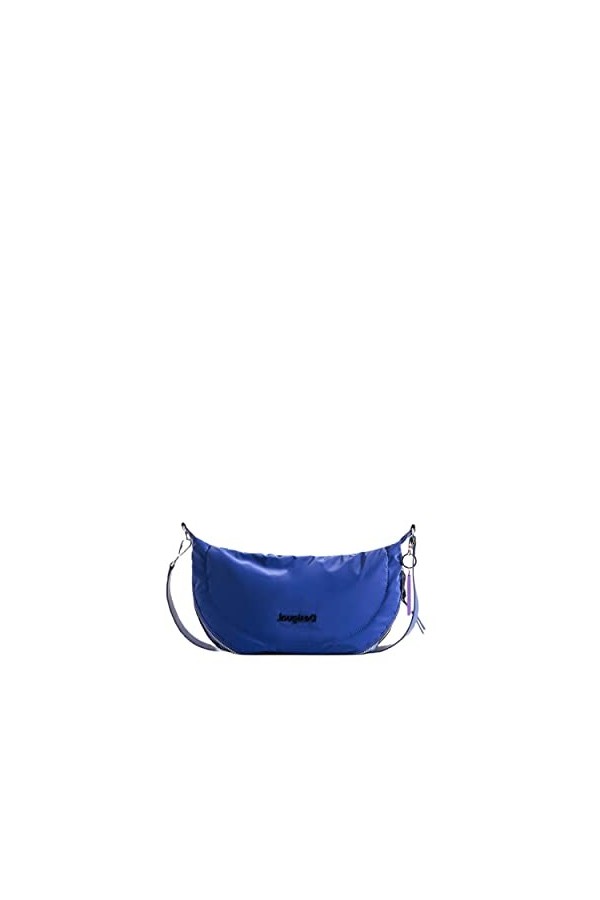 Desigual Bols_Happy Bag Kuwai, Sac bandoulière Femme, Bleu, Taille Unique