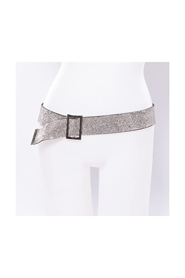 EYHLKM Strass Brillant 110 Cm Ceinture Taille Réglable Largeur Femmes Ceinture Haute Rue Nuit Accessoires De Fête