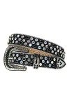 Ceinture vintage en strass pour homme et femme