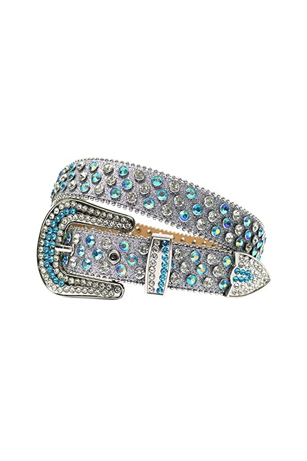 Ceintures de cowgirl rouges avec strass pour femme