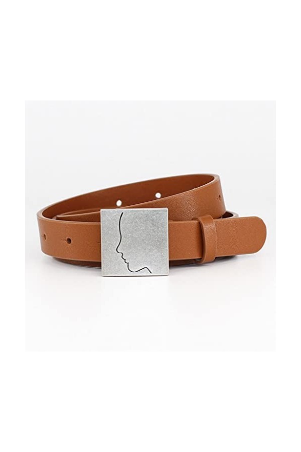 ZYXLB Printemps Vintage Pantalons décontractés Ceinture Lieu de Travail Affaires Petit Costume Dames Ceinture Color : Argent