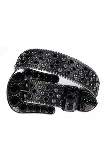 Ceintures cloutées de luxe en cuir synthétique pour femme