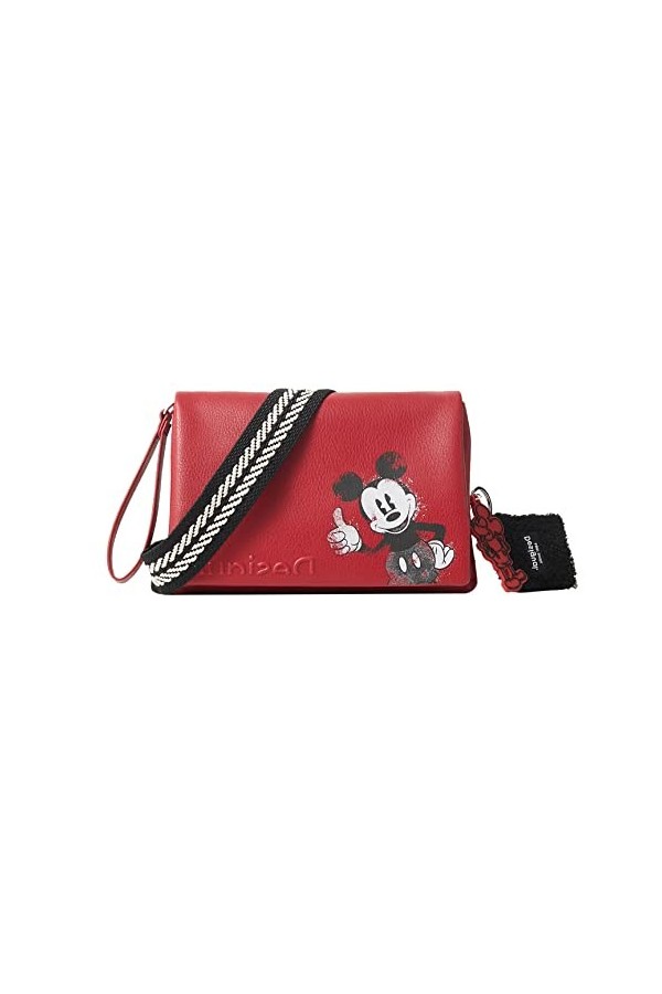 Desigual Mickey Mouse Sac à bandoulière Rouge 21WAXPA0, rouge