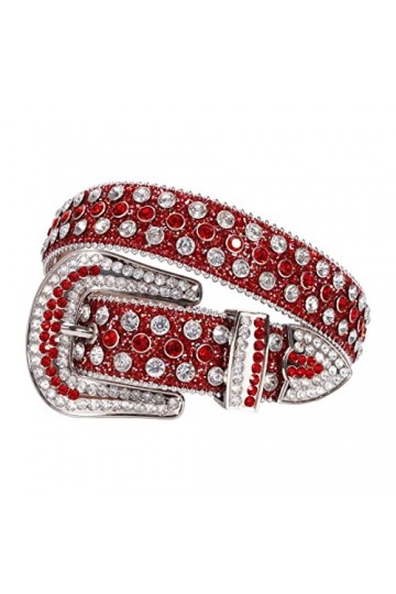 Ceinture de luxe pour homme et femme avec strass et strass