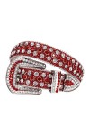 Ceinture de luxe pour homme et femme avec strass et strass