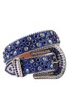 Wvapzxx Ceinture en strass pour femme avec sangle cloutée en cristal, 2, 48 waist37-39inch 