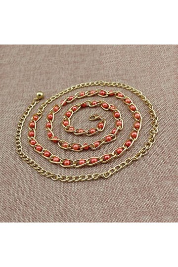 Generic Mode Femmes Taille Chaîne Ceintures Femme Or Corps Mini Métal Robe Or Ceinture Femme Paillettes Chaînes Minces Ceintu