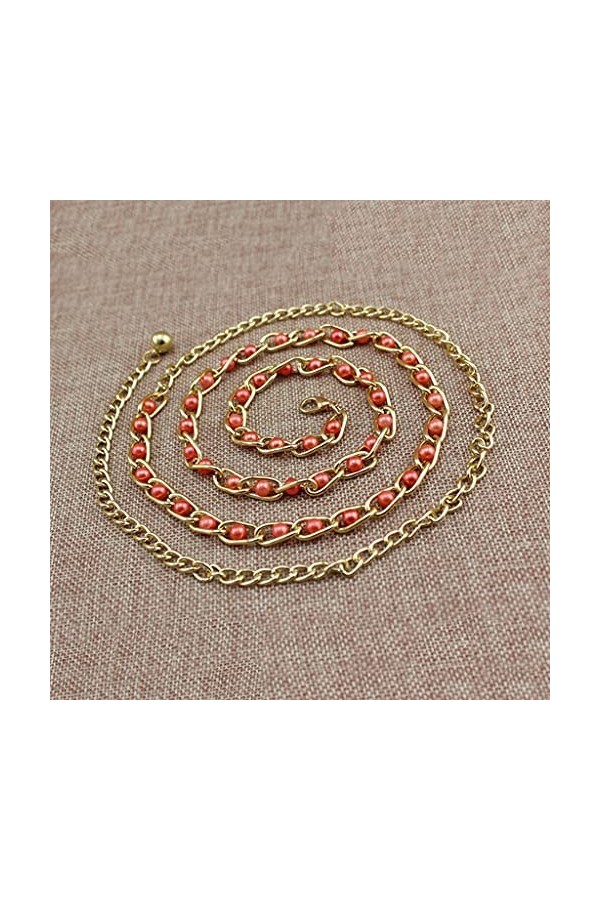 Generic Mode Femmes Taille Chaîne Ceintures Femme Or Corps Mini Métal Robe Or Ceinture Femme Paillettes Chaînes Minces Ceintu