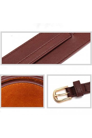 Ceinture de pantalon pour femme Ceinture large pour femme Ceinture en cuir pour femme Ceinture de décoration simple Ceinture 