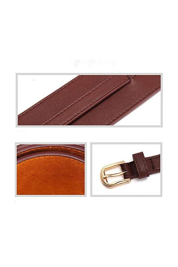 Ceinture de pantalon pour femme Ceinture large pour femme Ceinture en cuir pour femme Ceinture de décoration simple Ceinture