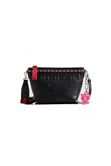 Desigual BoLS_Mickey CALPE Sac à bandoulière pour femme, Noir