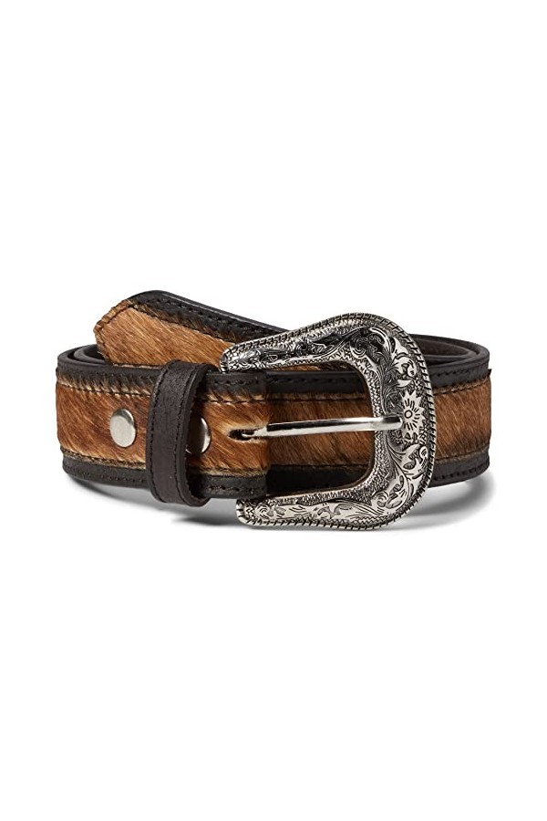 Ariat Haircalf Belt w/Buckle Brown XL 42" Waist 