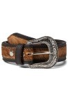 Ariat Haircalf Belt w/Buckle Brown XL 42" Waist 