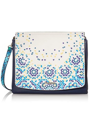Desigual Womens Exclusive DS Puzzle AMBERES Sac à bandoulière Bleu marine Taille unique