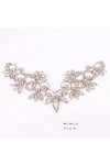 Mode Nouveau Design Argent AB Cristal Collier Strass Parure Pour Les Femmes De Mariée Ceinture Collier Robe Décoration-Or 2,5
