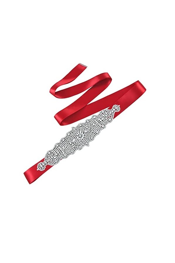 GFDFD Ceinture for femmes avec des strass de mariée châtonnette ornements accessoires de mariée faits à la main Color : G, S