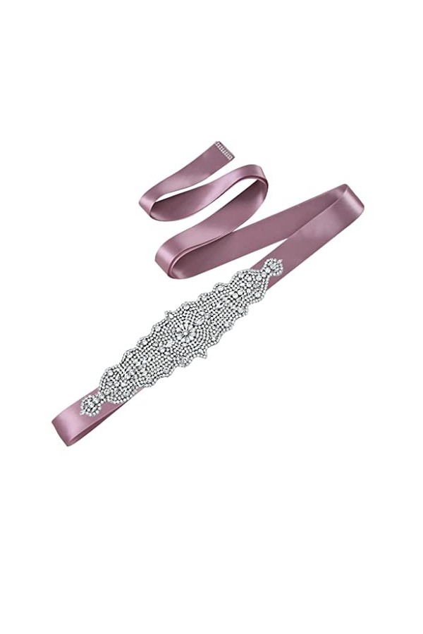 GFDFD Ceinture for femmes avec des strass de mariée châtonnette ornements accessoires de mariée faits à la main Color : G, S