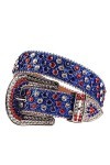 Ceinture vintage en strass pour homme et femme
