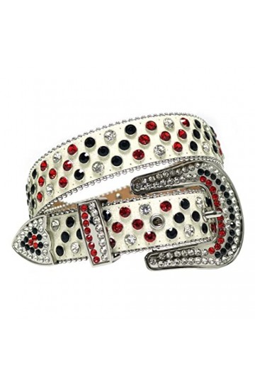 Ceintures de luxe en strass pour femme - Style punk rock - Avec strass