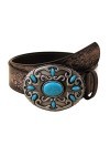 JJZXD Ceinture Femme Sculpture Vintage Style Ethnique Mode Personnalisée Ceinture Décorative Polyvalente