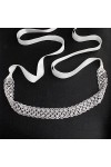 JJZXD Plein Strass Ceinture de Mariage Cristal Femmes Ceinture for Robe de mariée Accessoires fête Demoiselle dhonneur Cadea