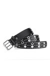 ZYXLB Ceinture Femme rivetée Femme PU Ceinture Filles personnalisé décoratif Jeans Pantalon Ceinture