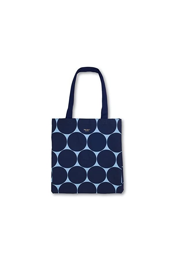 Kate Spade New York Canvas Book Tote, Large Shoulder Bag, Cute Tote for Beach or School Joy Dot 