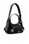 DESIGUAL Grand sac à bandoulière 23WAXY07, Noir , Taille unique