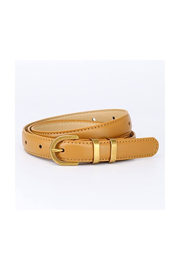 ZYXLB Ceinture en Cuir de Vachette for Femmes de Printemps Vintage Take Suit Dress Jeans Ceinture for Dames