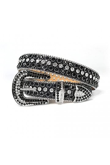 Sangle large boucle vintage strass ceinture pour femme ceinture en diamant haut homme femme pour jeans ceinture