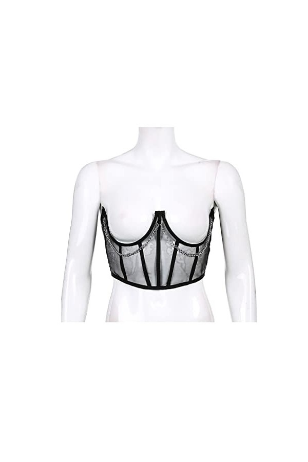 Dames Ceinture Sangle Large Ceinture Maille élégante Dames métal chaîne Sangle Femmes Stretch Large Ceinture