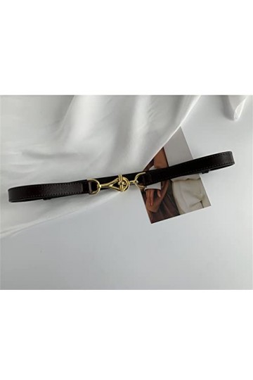 Xwwdp Décoration de chemise de ceinture fines for femmes avec des robes Blazers Manteaux à taille polyvalente Courroies noire