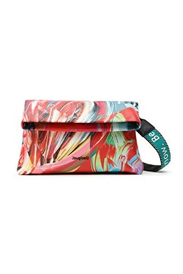 Desigual Fabric Across Body Bag, Sac de Sport Femme, Vert, Taille Unique