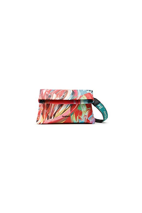 Desigual Fabric Across Body Bag, Sac de Sport Femme, Vert, Taille Unique