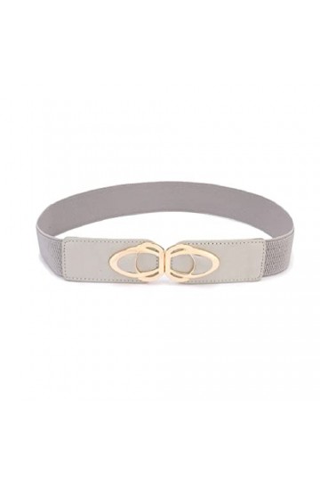 JJZXD Mode Puce Coupe élastique cuir large, ceinture élastique for femmes Accessoires de vêtements for femmes Color : Grey, 
