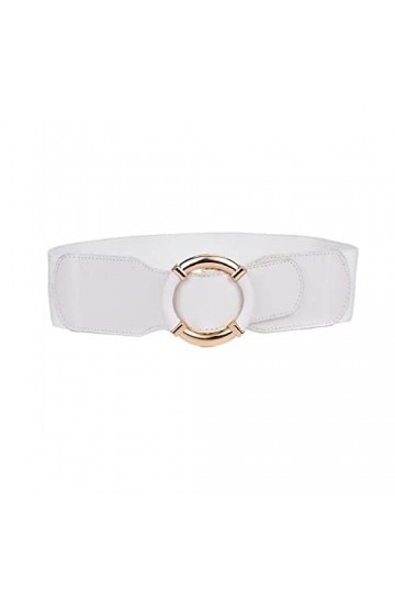 JJZXD Ceinture large élastique for femme avec ceinture de boucle ronde enveloppante for femmes accessoires de vêtements Colo
