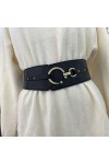 Large Ceinture Élastique,Automne et Hiver Ceinture Élastique Simple et Polyvalente Large Veste décorative en Duvet pour Femme